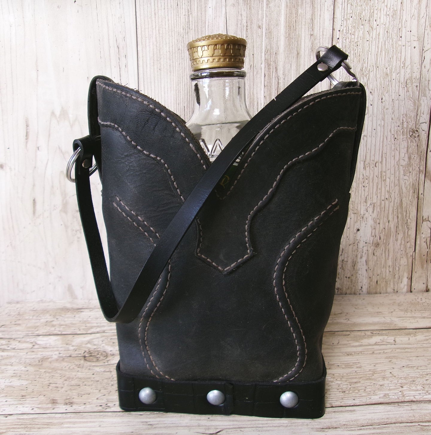 Cowboy Boot Whiskey Tote CR262